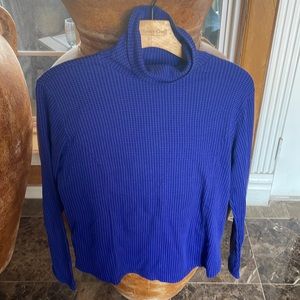 Coldwater Creek Medium blue turtleneck